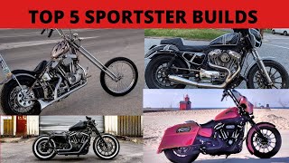 TOP 5 Harley Sportster Builds [upl. by Ginni355]