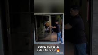 Puerta corrediza estilo francesa 🔥 [upl. by Hewes]