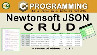 How to write WPF Application that perform CRUD Operations on JSON file Insert Update Delete Json [upl. by Charleton]