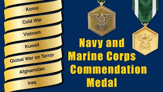 Navy and Marine Corps Commendation Medal NCM Commendation Medal Devices Miniature Commendation [upl. by Annavaj]