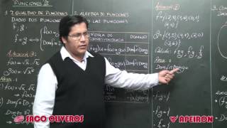 Saco Oliveros Video Clases Álgebra  Funciones III [upl. by Ajnot]