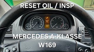 20042012 Mercedes AKlasse W169 How to reset oil inspection  service kasowanie inspekcji olejowej [upl. by Peck216]