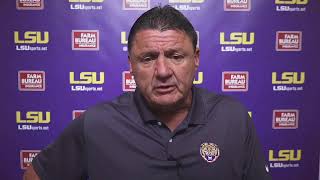 Ed Orgeron Virtual Press Conference  Aug 25 [upl. by Retluoc]