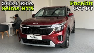 Kia Seltos HTX Facelift Petrol CVT Better then ❤️ Kia Seltos Facelift HTX 2024 [upl. by Zeuqirdor]