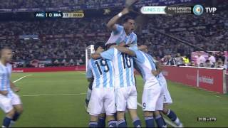 Gol de Lavezzi Argentina 1  Brasil 0  Eliminatorias Rusia 2018  Fecha 03 [upl. by Notgnirrac]