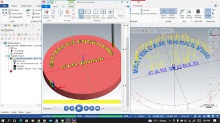 How to create Mastercam Engraving tool path  Engraving [upl. by Seuqramed959]