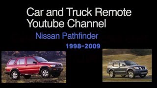 Nissan Pathfinder Replacement Remote Programming 1998 2009 [upl. by Gerda]