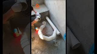 Record the whole process of bathroom drainage installation [upl. by Mchenry709]