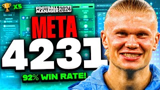 New META 4231 FM24 Tactics  Best FM24 Tactics For PC Console And Mobile [upl. by Ecyal]