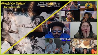 Rudeus Party Dead End vs Orsted  Mushoku Tensei Episode 21  REACTION MASHUP [upl. by Ahsurej]