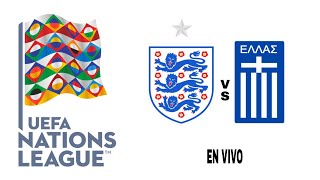 Inglaterra 12 Grecia en vivo Liga De Las Naciones De La UEFA [upl. by Ahsiena565]