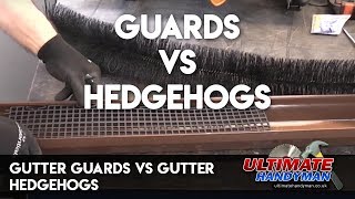 Gutter guards vs gutter hedgehogs [upl. by Notgnimer]