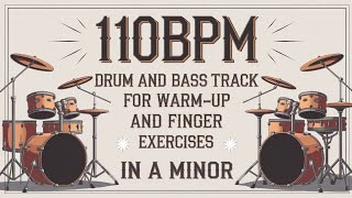 110 bpm Drum Loop with Bass jam in A Minor [upl. by Arutak912]