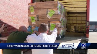 Early voting ballots being mailed out for the 2024 Presidential election [upl. by Devaney802]