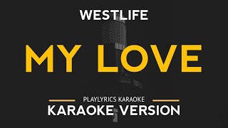 My Love  Westlife Karaoke Version [upl. by Angelo]