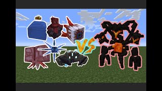 Elite Nethengeic Wither vs Terraria Calamity Mod Bosses  Minecraft mob batlle [upl. by Xylina660]