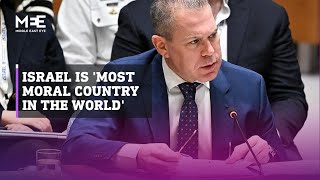 Israeli UN ambassador proud to represent most moral country in the world [upl. by Kant]