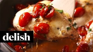 How To Make Caprese Chicken  Delish [upl. by Chemaram]