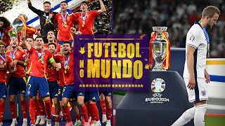 Futebol no Mundo 360 AO VIVO ESPANHA BATE A INGLATERRA E É CAMPEÃ DA EUROCOPA [upl. by Eyaj748]