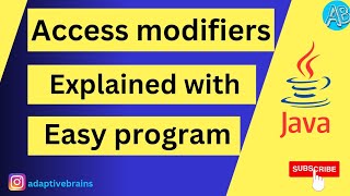 Java Program1 Mastering Access Modifiers [upl. by Caruso]