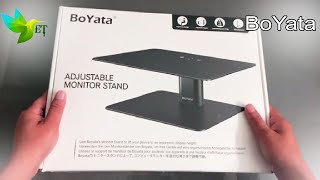 Unboxing and Review  BoYata adjustable monitor stand [upl. by Neil812]