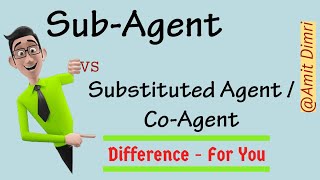 Difference between SubAgent and Substituted Agent CoAgent soldu ignou bcom lawnotes [upl. by Eikcaj]