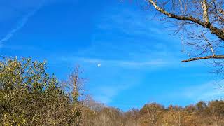 Waning Gibbous Moon Setting Time Lapse  Nov 5 2020 [upl. by Marianne]