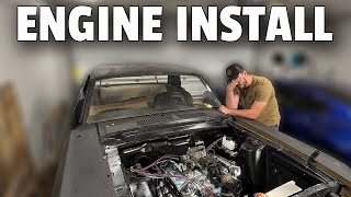 BARN FIND MUSTANG GETS ENGINE BAY PUT BACK TOGETHER [upl. by Landa513]