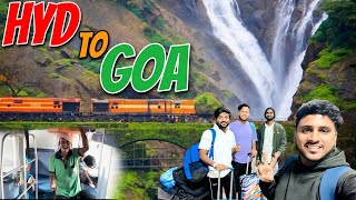 Hyderabad To Goa Train Journey  Dudhsagar Waterfall View  Epic Vlogger [upl. by Suhpoelc]