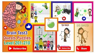 Brain Test3 Quests Puzzules Level 201210 Complete [upl. by Abbub370]