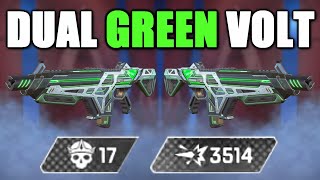 DUAL GREEN VOLTS r OP with Octane in Apex Legends [upl. by Akirdnwahs]