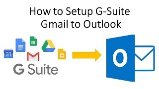 How to Setup G Suite Gmail on Outlook [upl. by Ellenod]