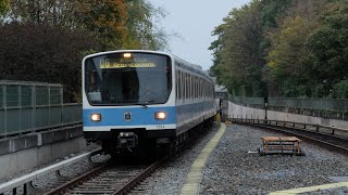 Die U6 auf ihrem oberirdischen Abschnitt durch Münchens Norden [upl. by Schoenberg868]