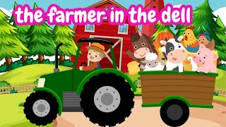 The farmer in the dell with lyrics [upl. by Leen]