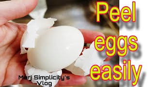 🌈🌈 SATISFYING COOKING amp PEEL BOILED EGGS  Marj Simplicitys Vlog is live [upl. by Atekihc449]