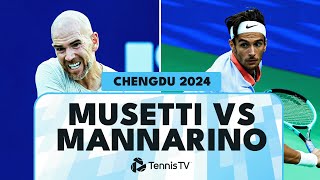 Adrian Mannarino vs Lorenzo Musetti Entertaining Match  Chengdu 2024 Highlights [upl. by Elvia261]