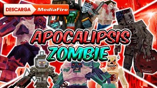 TOP 5 MEJORES ADDONSMODS de ZOMBIES Apocalipsis Zombie para MINECRAFT PEBEDROCK 120 [upl. by Gladis]