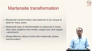 Lecture 36  Martensite Transformation CCT Diagram [upl. by Yelahs]