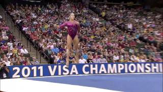 Alexandra Raisman  Floor Exercise  2011 Visa Championships  Women  Day 1 [upl. by Niraj]