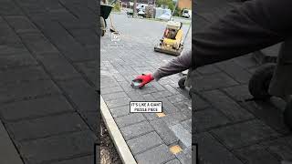 Satisfying Brick Paving 🧱 🎥 ttelchrisconstruction [upl. by Votaw479]