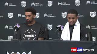 Malik Monk DeAaron Fox discuss the Sacramento Kings 130129 loss to the Denver Nuggets [upl. by Switzer]