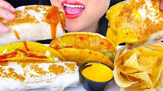 ASMR BURRITO AND TACO FEAST  ASMR Phan [upl. by Ahsael]