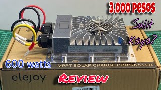 600 WATTS ELEJOY MPPT SOLAR CHARGE CONTROLLER REVIEW [upl. by Yared]