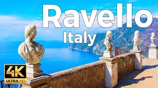 Ravello Italy Walking Tour 4k Ultra HD 60fps – With Captions [upl. by North]