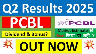 PCBL Q2 results 2025  PCBL results today  PCBL Share News  PCBL Share latest news  PCBL Dividend [upl. by Vanny]