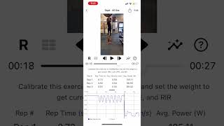 Rep Speed Velocitybased training application realtime feedback [upl. by Llemert111]