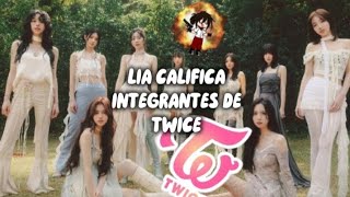 LIA CALIFICA INTEGRANTES DE TWICE [upl. by Subir]