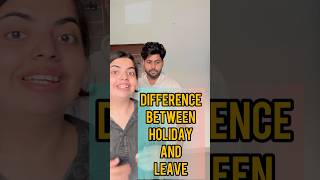 Difference between holiday and leave in English englishspeaking vocabulary ielts holiday viral [upl. by Gagne]