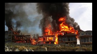 INCREDIBLE FIRE 5 HOUSES BURNED  FULL VERSION [upl. by Eemia]