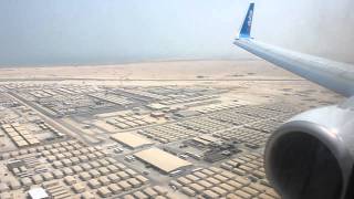 flyDubai Landing In Dusty Doha October 2nd 2011 [upl. by Scheer893]